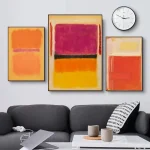 Wall Art Poster Canvas Painting for Room Office  Abstract Mark Rothko Colorful School Decoration Stuff Home Decor