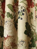 Living Room Bedroom Curtains 1PC French Modern Fashion Small Floral