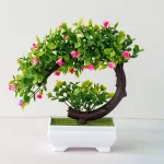 Artificial Plants Bonsai Simulated Tree Potted Plants Fake Flowers Table Potted Ornaments - Image 18