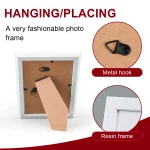 Multi-size tabletop photo frames for displaying 5, 6, 7, and 8-inch photos, suitable for placement in living rooms, bedrooms - Image 4
