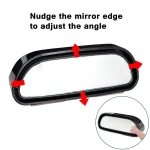 Auto Mirror Adjustable Wide Angle Side Rear Mirror Blind Spot Convex Mirrors For Car Reverse Parking Auxiliary Rear View Mirror - Image 3