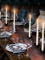 6Pcs LED Flameless Flickering Taper Candles 3D Wick Candles Lamp Wedding Home Decor Battery Operated Electronic Candle Light - Image 15