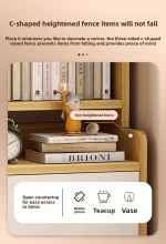 Stable Bookshelf Floor-to-ceiling shelf Household simple wall multi-layer with pumping storage locker Bedroom bedside cabinet - Image 19