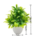 1pc Artificial Plants with Plastics Pots Perfect Greenery for Home DecorationsOffice Desk Living Room and Bedroom Decoration - Image 17