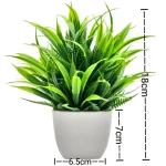 1pc Artificial Plants with Plastics Pots Perfect Greenery for Home DecorationsOffice Desk Living Room and Bedroom Decoration - Image 9