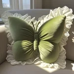 Butterfly-shaped throw pillow, cute cushion for bedroom sofa, home decor novelty item - Image 4