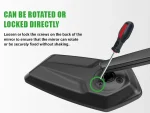 RBRL Bike Mirror Anti-shake Bicycle Side Mirror Durable 360 Rotatable Extended Rearview Mirrors for MTB Electric Bike - Image 14