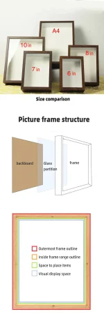 3D Wooden Picture Frames Depth 3cm 5cm Dried Flower Specimen Holder Handmade DIY Handwork Display Phote Frame Home Decoration - Image 19