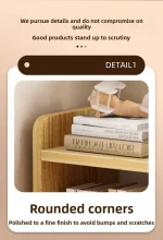 Stable Bookshelf Floor-to-ceiling shelf Household simple wall multi-layer with pumping storage locker Bedroom bedside cabinet - Image 20