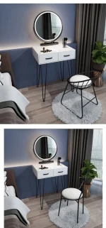 Nordic Organiser Dressing Table Design Luxury Makeup Ornaments Dressing Table Jewellery Shelf Tocador Maquillaje Home Furniture - Image 11