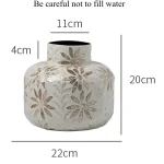 Table Ceramics Vase Flower Arrangement Vintage Vases Wedding Bedroom Elegant Design Flower Bottle Luxury Home Decor Vases - Image 11