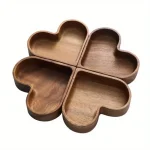 Heart Shaped Plates Dessert Trays Sushi Serving Tray Candy Dishes Decorative Wooden Pallets Decorate Valentines Day Candy Dish - Image 5