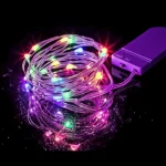LED Fairy Lights Battery Operated String Lights Waterproof Silver Wire Firefly Starry Lights  Wedding Party Xmas Christmas Decor - Image 9