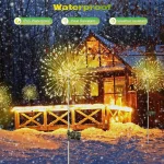 LED Solar Firework Lights Garden Decoration Fairy Lights Waterproof Outdoor Dandelion Lawn Lamp for Garden Landscape Lawn Decor - Image 6