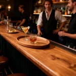 An Oval Wooden Tray For Teacups, Suitable For Breakfast, Coffee, Dining, And Bar Use; Also A Decorative Piece For Kitchens - Image 9