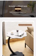 Simple Edge Table Design Bedside Table Balcony Cloud Table Simple Small Dining Table Small Storage Rack - Image 9