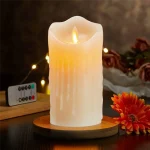 LED Candles, Flickering Flameless Candles,Rechargeable Candle, Real Wax Candles with Remote Control,12.5cm - Image 2