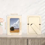 2/4/8pcs High Quality Handmade Wooden Photo Frames, DIY Photo Frame Embryos, Can Be Painted Three-dimensional Photo Album Frames - Image 2