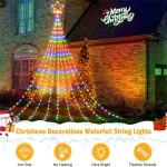 LED Outdoor Christmas Tree Decorations Lights USB 2/3M Waterproof Fairy String Lights 8 Modes Indoor Yard Wedding Party Lighting - Image 4