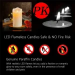 LED Candles, Flickering Flameless Candles,Rechargeable Candle, Real Wax Candles with Remote Control,12.5cm - Image 5