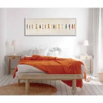 Abstract People Walking Wall Art Unframed Canvas Poster - Modern Figurative Wall Decor - Contemporary Human Movement Painting - Image 2