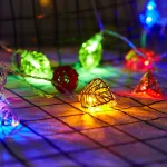 10/20 LEDs Fairy String Lights Leaves Garland Lamp For Festival Living Room Wedding Christmas Decoration Fairy String Lights - Image 10