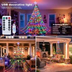 LED Outdoor Christmas Tree Decorations Lights USB 2/3M Waterproof Fairy String Lights 8 Modes Indoor Yard Wedding Party Lighting - Image 6