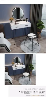 Nordic Organiser Dressing Table Design Luxury Makeup Ornaments Dressing Table Jewellery Shelf Tocador Maquillaje Home Furniture - Image 10