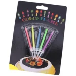 Multicoloured Colourful Flame Candles, 5/12 Pack, Suitable for Birthday Cakes, Birthday Party and Wedding Decorations - Image 9