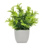 1pc Artificial Plants with Plastics Pots Perfect Greenery for Home DecorationsOffice Desk Living Room and Bedroom Decoration - Image 4