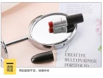 Household Makeup Mirror Circular Portable Double-sided Metal Frame 1:2 Enlarged Desktop 360 Degree Rotating Mirror - Image 13