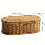Storage Basket - Woven Storage Box, Dust-proof Cutlery Frame, Home Decoration Basket Kitchen Organizer, Kitchen Organizer - Image 5