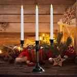 LED Flameless Taper Candles Lights Window Decorative Christmas Candles Lamp Electric Long Candles 3D-Wick Flameless Candlesticks - Image 14