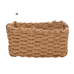 Storage Basket Handmade Multi-functional Woven Simple Decorative Desktop Sundries Cosmetics Storage Basket - Image 9