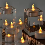Candlium 12 Pack Warm Yellow Flameless LED Tea Light Candles Battery Operated 200+Hours For Votive Aniversary Wedding Decoration - Image 10