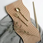 Decorative Tray for Sweets Plates Trays to Serve Food Trays for Serving Wooden Plate Snack Dish Fruit Dry Dessert Kitchen Home - Image 6