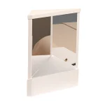 14x17cm Professional True Mirror Non Reversing Clear Inverted Mirror Cosmetic Mirror For Cosmetic Makeup Vanity Table Bedroom