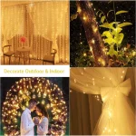LED Curtain Lights Warm Fairy String Lights Festival USB Lighting Rainbow Window Lamp Home Bedroom Wedding Christmas Decoration - Image 13