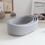 Woven Storage Baskets Multifunctional Desktop Sundries Cosmetics Kids Toys Organizer Box Desk Stationery Space Saving Cases - Image 15