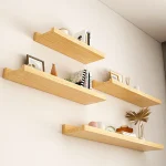 Wooden Floating Shelf Rustic Wall Shelf for Home Storage & Display Wall Mounted Wood Shelf for Bathroom, Bedroom, living Room, - Image 6