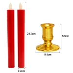 Creative LED Flameless Candles Lights Wedding Birthday Party Simulation Candles Lamp Long Electric Flickering Candlesticks - Image 6