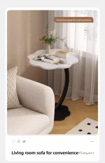 Simple Edge Table Design Bedside Table Balcony Cloud Table Simple Small Dining Table Small Storage Rack - Image 12
