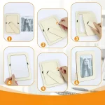 2/4/8pcs High Quality Handmade Wooden Photo Frames, DIY Photo Frame Embryos, Can Be Painted Three-dimensional Photo Album Frames - Image 10