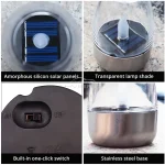 LED Solar Candles Light Flameless Rechargeable Night Light For Garden Decor Outdoor Wedding Party Waterproof Atmosphere Lamp - Image 18