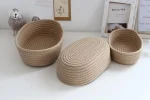 Woven Storage Baskets Multifunctional Desktop Sundries Cosmetics Kids Toys Organizer Box Desk Stationery Space Saving Cases - Image 19