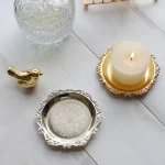 Round Metal Tray Fruit Cake Dessert Trays Jewelry Dish Earrings Necklace Ring Storage Plates Display Bowl Decoration Sauce Dish - Image 30