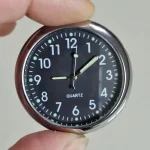 Luminous Car Clock Automobiles Internal Stick-On Watch Mechanics Quartz Clocks Auto Ornament 40mm Mini Digital Clock - Image 9