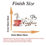 But First Coffee Cup Wall Sticker Cafe Pub Decals Bar Kitchen Wall Decal Living Room Home Decor - Image 4