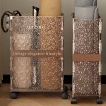 Multifunction Storage Baskets Bedroom Bathroom Organizer Baskets Indoor Large Capacity Toys Clothes Storage Basket with Wheels - Image 10