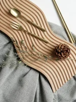 Decorative Tray for Sweets Plates Trays to Serve Food Trays for Serving Wooden Plate Snack Dish Fruit Dry Dessert Kitchen Home - Image 7